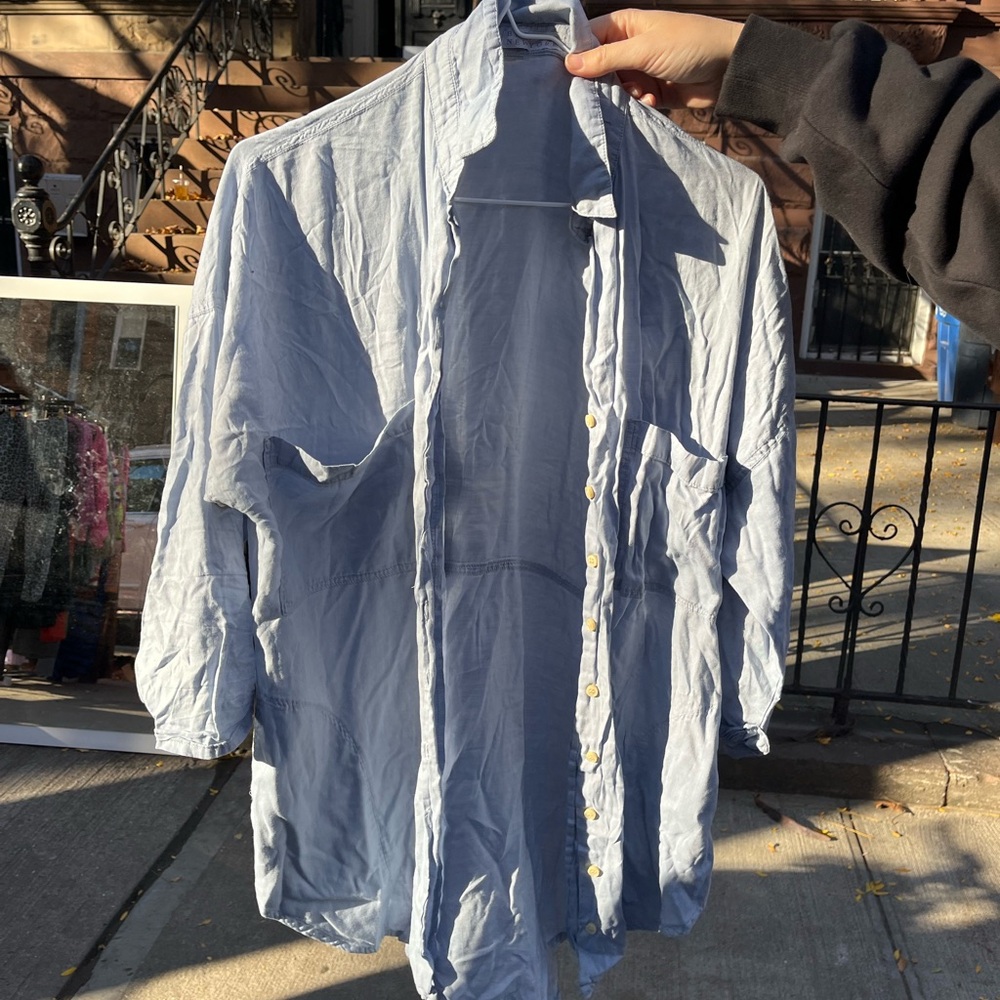 Barneys Ny Thin Soft Button Down - image 1
